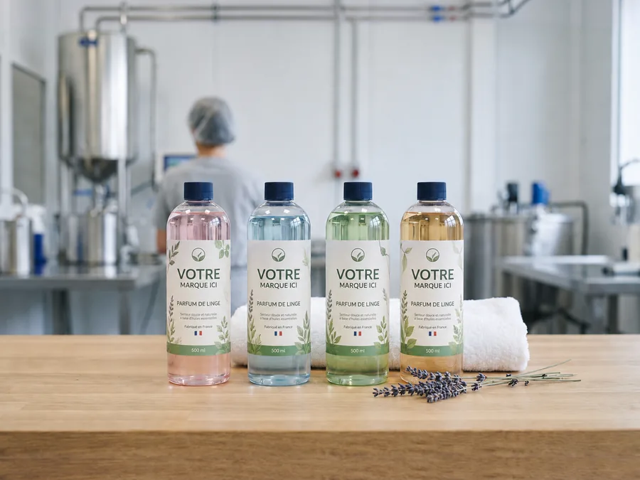 Gamme de parfums de linge fabriqués à votre marque