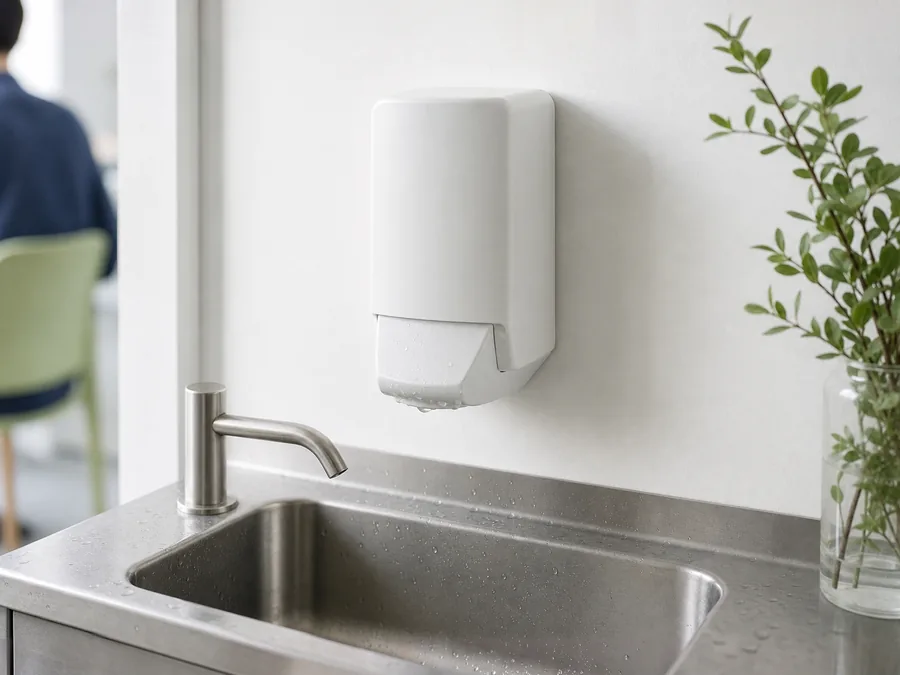Produits d'hygiène des mains : distributeur de savon en sanitaires professionnels